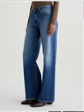 Adria Jean Low-Rise Wide Leg in 17 Years Divergent in Headline sz 24